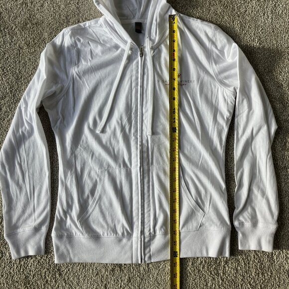 District V. Sattui Winery Napa Valley White Long sleeve Womens hoodie Size M - Picture 6 of 8